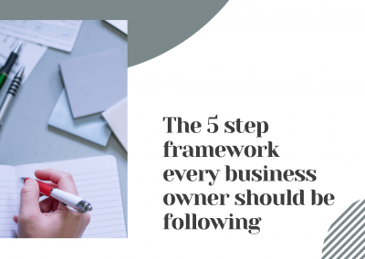 The 5 Step Framework Every Business Owner Should Be Following